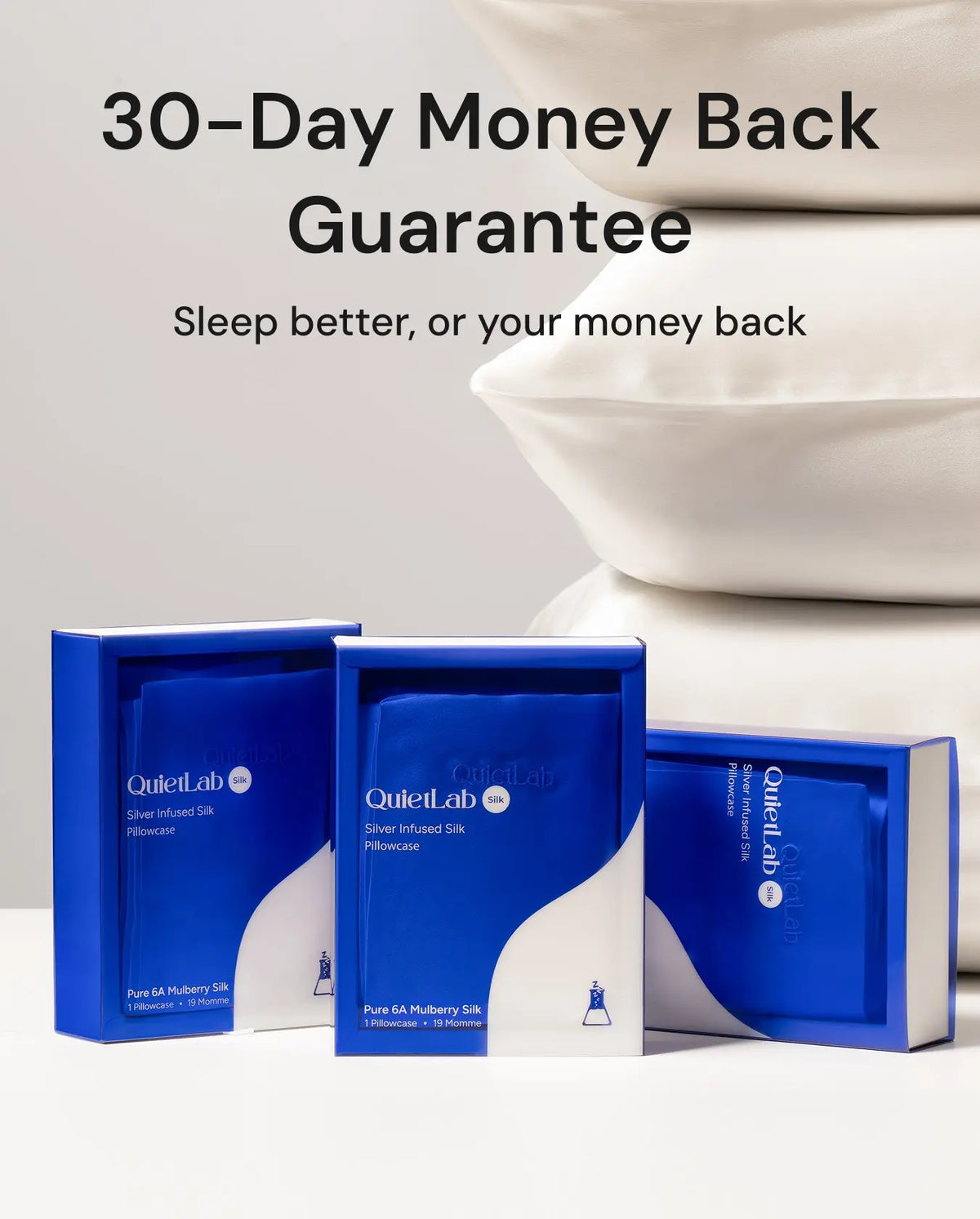 QuietLab® Silk Pillowcase