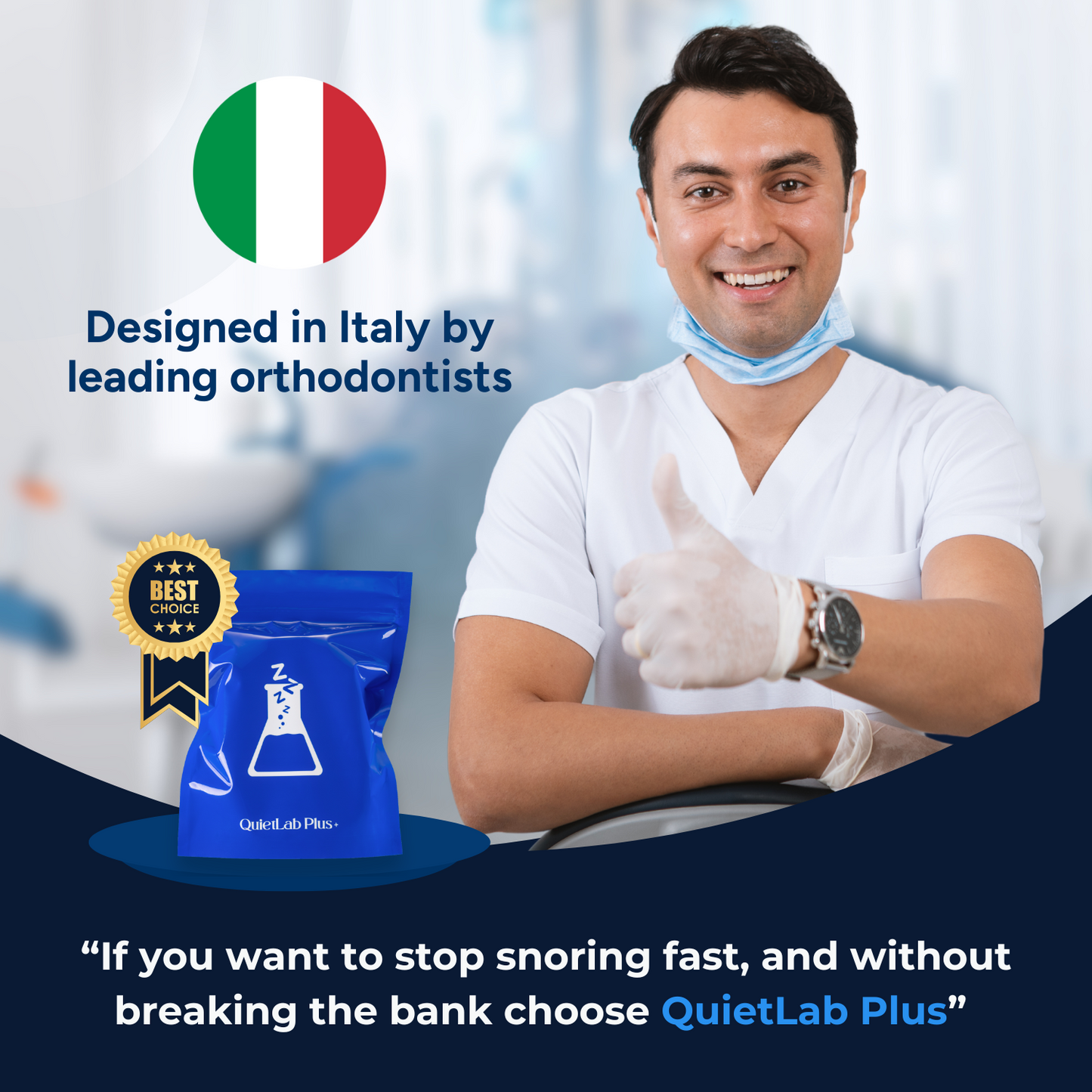 QuietLab Plus® Adjustable Anti-Snoring Mouthpiece